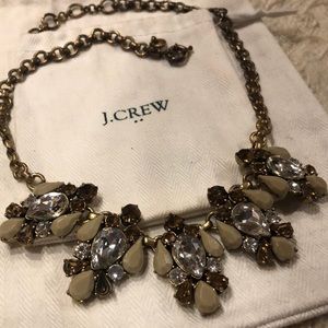 J.Crew Brass Necklace - Gray, Bronze and Silver